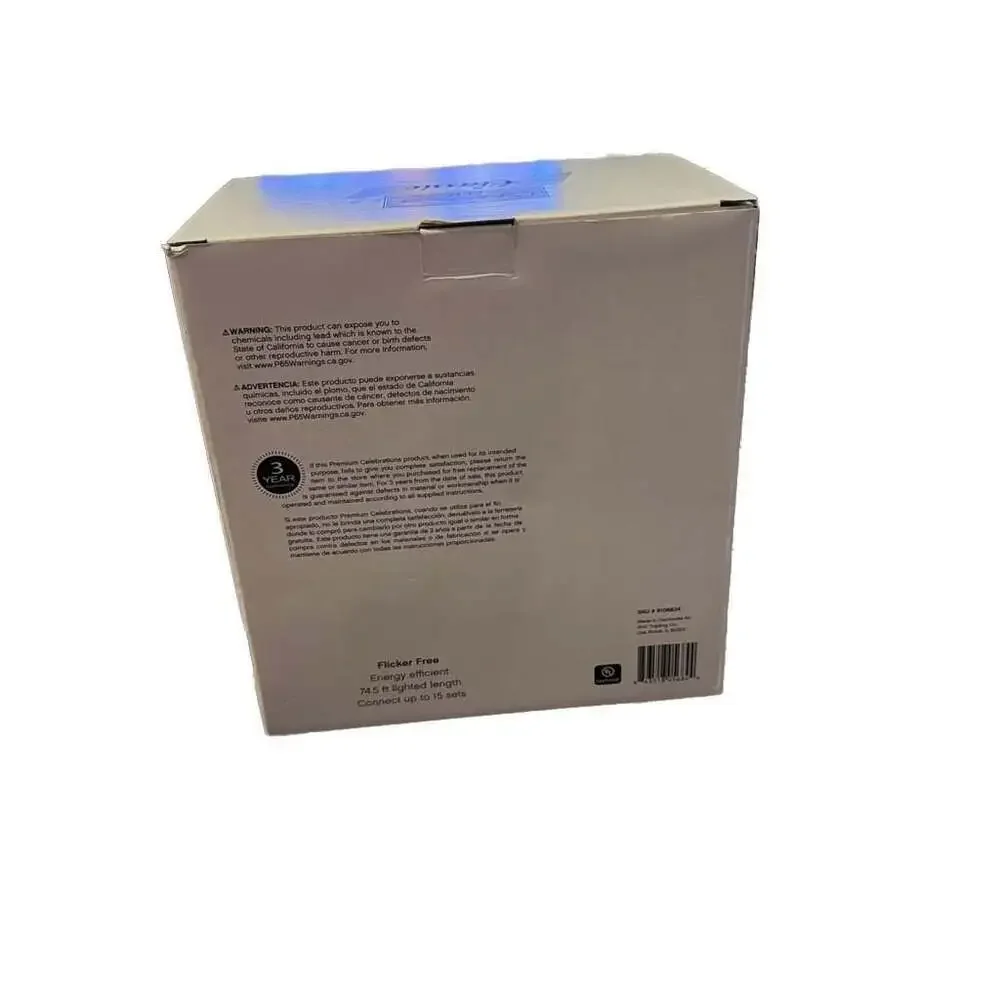 Celebrations LED Classic 300 Multicolor C6 Indoor/Outdoor Lights - 74.5 ft